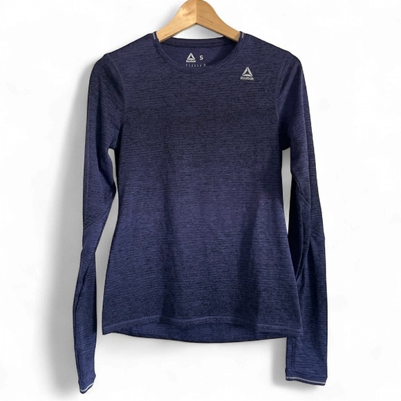 Reebok Speedwick Purple and Black Performance Long Sleeve Top - Picture 1 of 4